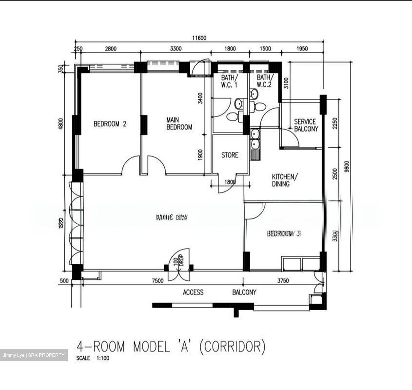 Blk 846 Woodlands Avenue 4 (Woodlands), HDB 4 Rooms #559353001